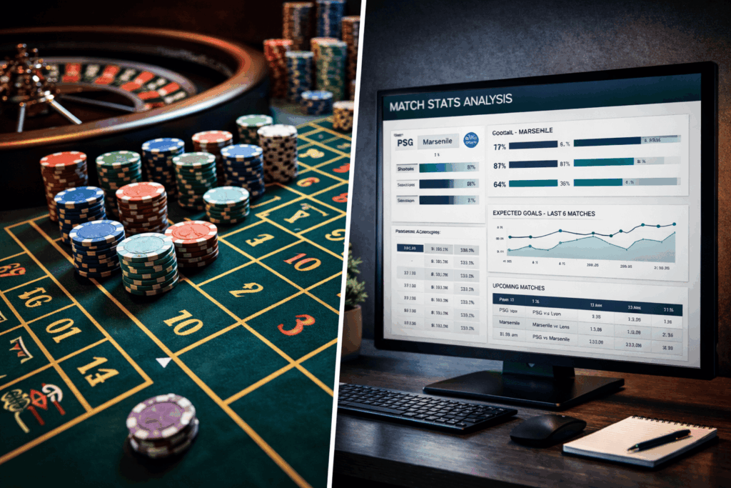 Paris sportifs vs jeux de casino : sont-ils vraiment la même chose en 2026?
