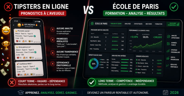 École de Paris vs tipsters en ligne : quelle est la vraie différence en 2026 ?