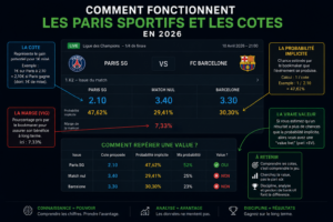 comment fonctionnent les paris sportifs et les cotes en 2026