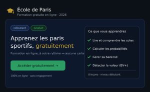 Formation Gratuite en Paris Sportifs : Ce que l&rsquo;École de Paris Propose pour Débuter Sérieusement en 2026
